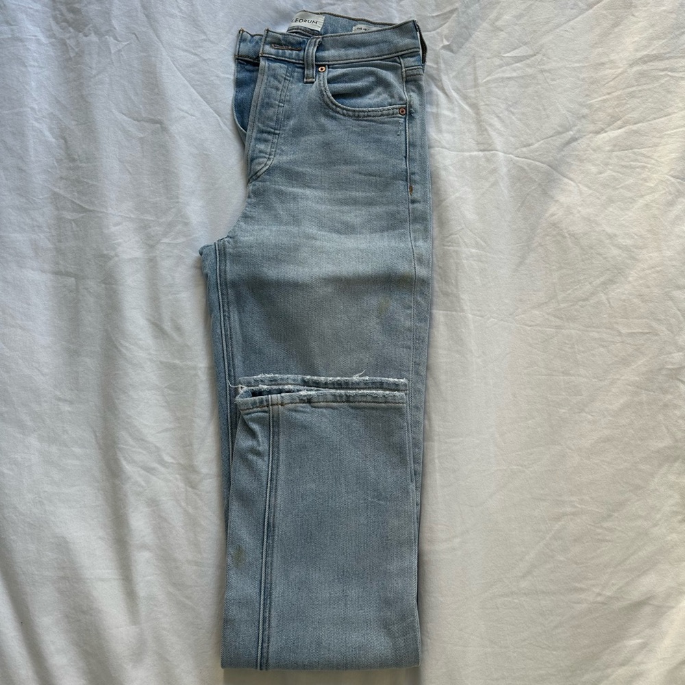 Denim Forum Arlo High Rise Straight Jean